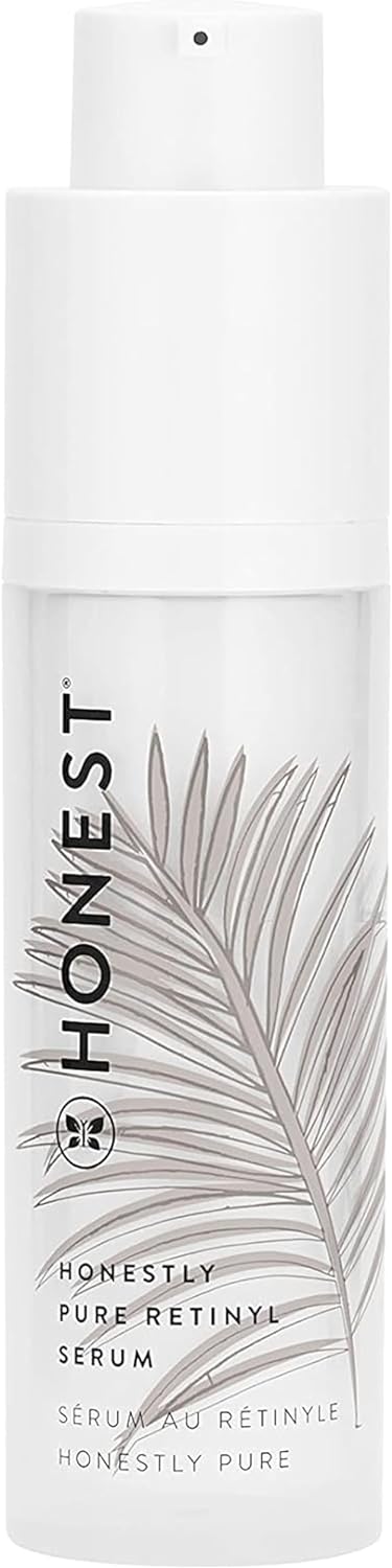 Honest Beauty Honestly Pure Nightly Retinyl Serum | Moisturizes, Exfoliates, Reduces Fine Lines + Wrinkles | Retinyl Linoleate + Hyaluronic Acid | Vegan + Cruelty Free | 1 Fl Oz