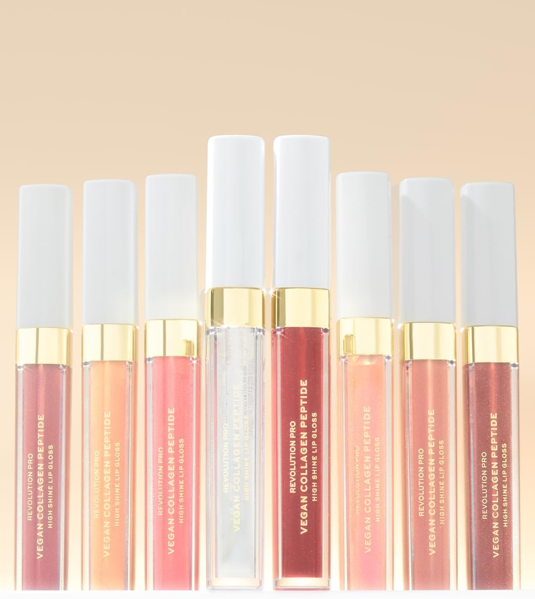 Revolution Pro Vegan Collagen Peptide High Shine Lip Gloss, Nourish, Plump & Hydrate Lips With Hyaluronic Acid & Vitamin E, Bijoux : Amazon.co.uk: Beauty