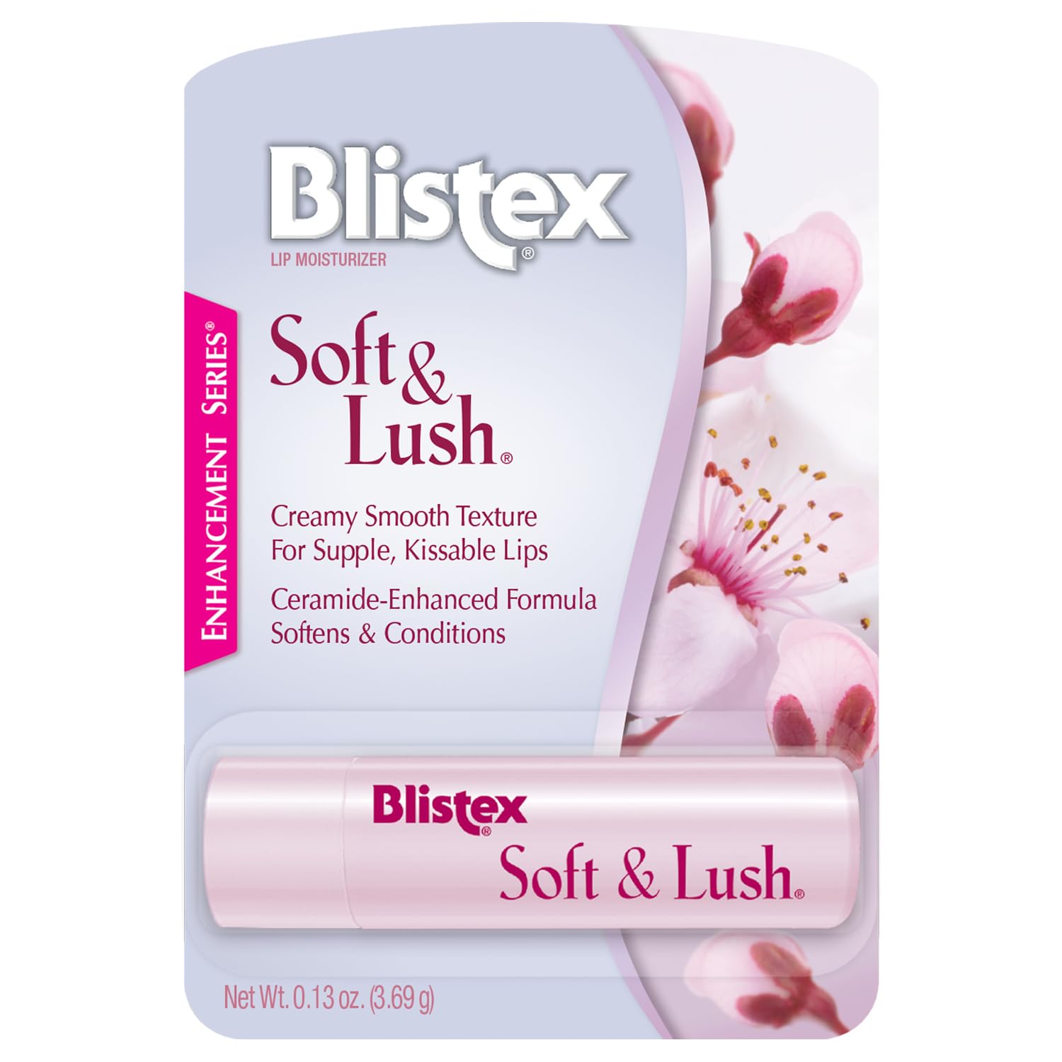 Blistex Soft & Lush Lip Protectant, 0.13 Ounce Tube – Softens & Conditions, Creamy Smooth Texture, Hydrating Lip Balm, Daily Lip Hydration