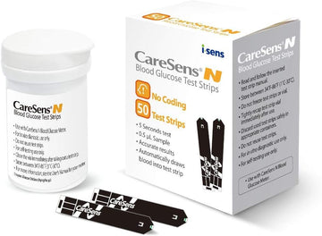 Caresens N Blood Glucose Test Strips (50 Ct) - Only For Caresens N Family Meter Kits…