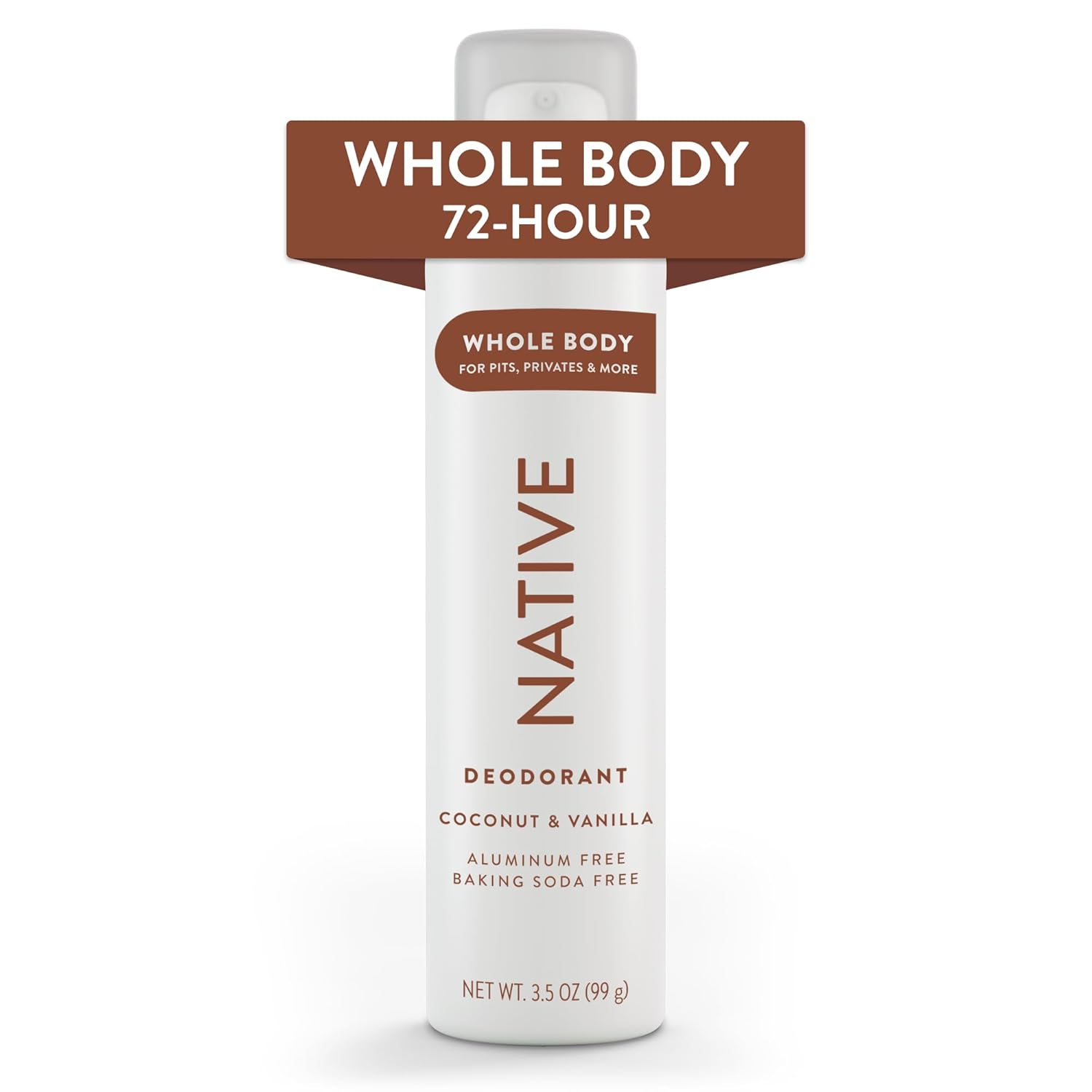 Native Whole Body Deodorant Spray Contains Naturally Derived Ingredients, Deodorant For Women & Men | 72 Hour Odor Protection, Aluminum Free With Coconut Oil And Shea Butter | Coconut & Vanilla