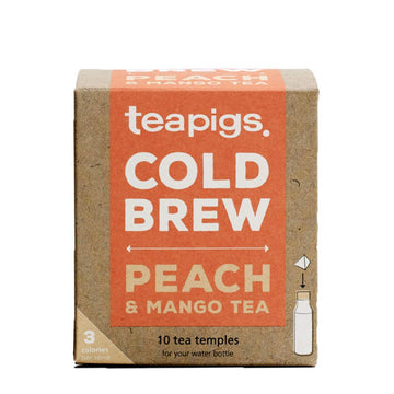 Teapigs Peach And Mango Cold Brew Made With Whole Fruit (6 Packs Of 10 Tea Bags)