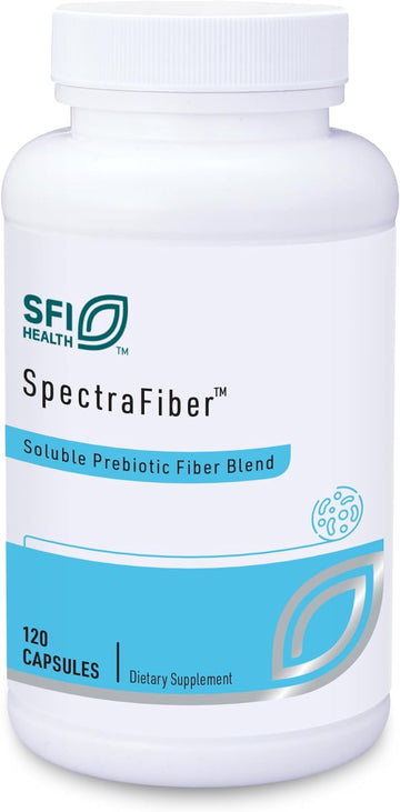 Klaire Labs Spectrafiber - Hypoallergenic 9 Soluble Fiber Blend with Apple Pectin & Glucomannan, No Psyllium & Gluten-Free (120 Capsules)