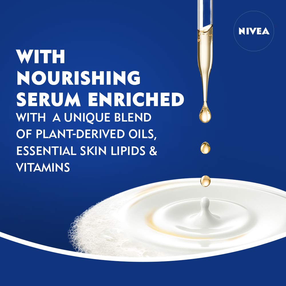 NIVEA Vanilla and Sweet Cream Pampering Body Wash with Nourishing Serum, 20 Fl Oz Bottle : Beauty & Personal Care