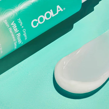 Coola Organic Vital Rush Skin Renewal Serum, Dermatologist Tested Skin Barrier Protection With Vitamin C And Hyaluronic Acid, Vegan And Gluten Free, 1 Fl Oz