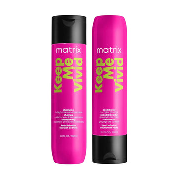 Matrix Keep Me Vivid Shampoo & Conditioner | Prolongs Color Vibrancy, Prevents Fading, & Enhances Shine | Sulfate-Free | For Color Treated Hair | Salon Shampoo & Conditioner | Packaging May Vary