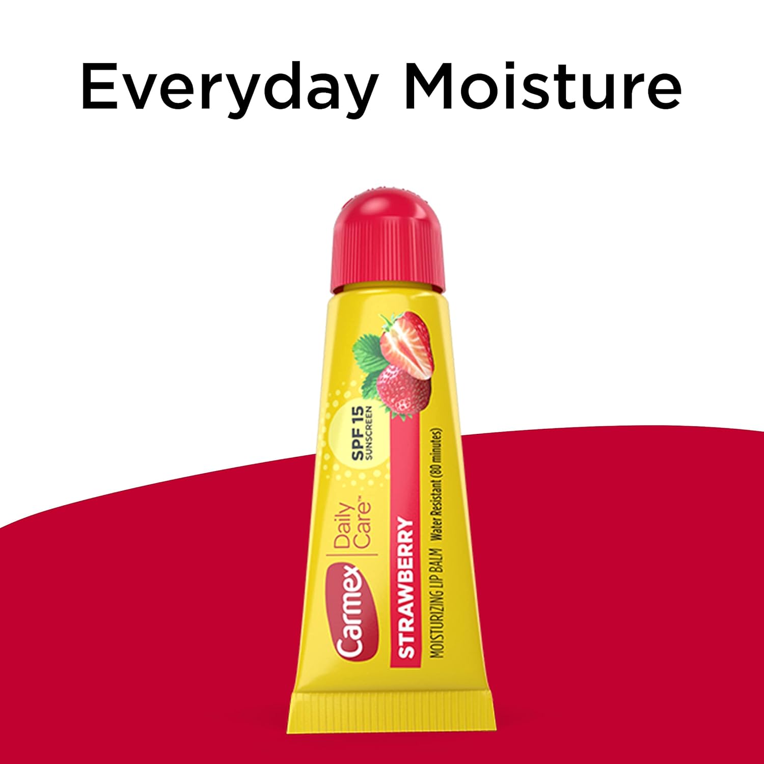 Carmex Daily Care Moisturizing Lip Balm with SPF 15, Strawberry Lip Balm Tubes, 0.35 OZ Each - 3 Count (Pack of 3) : Beauty & Personal Care