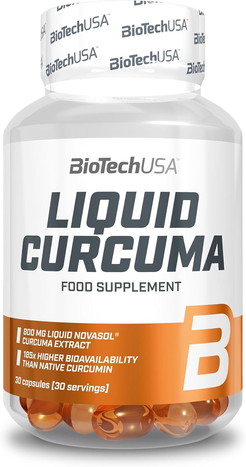 Biotechusa Liquid Curcuma | High Bioavailability | Liquid Curcumin Extract | With Vitamin D | 30-Day Supply