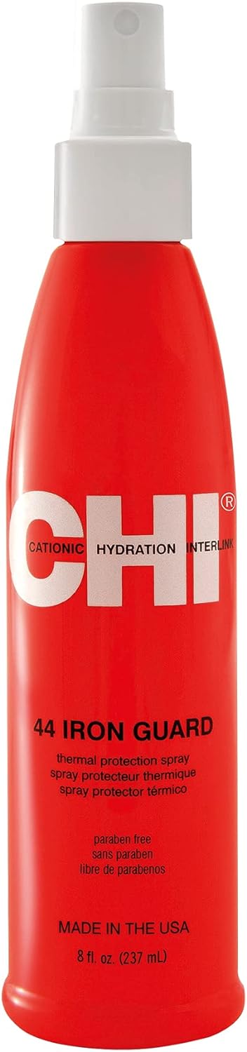 Chi 44 Iron Guard Thermal Protection Spray | Heat Protection Spray For Hair | Hair Spray For Heat Styling | Hair Care | Maintain, Repair & Protect | Colour-Safe & Paraben-Free Hair Products, 237Ml