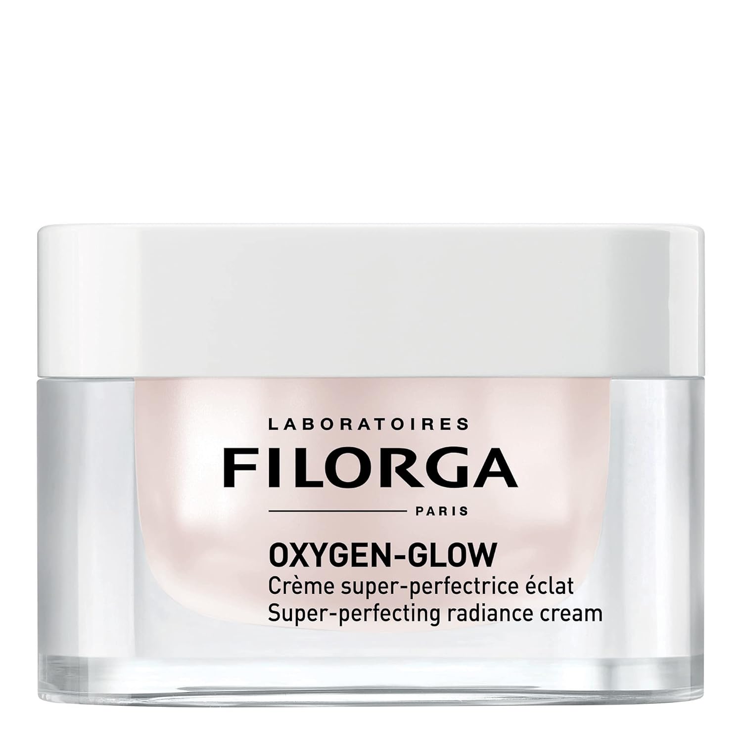 Filorga Oxygen-Glow Super-Perfecting Radiance Daily Skin Cream, Hydrating Treatment With A Moisturizing Boost Of Hyaluronic Acid And Detoxifying Enzymes For A Flawless, Wrinkle Free Face, 1.69 Fl. Oz