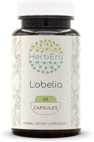 Lobelia 60 Capsules, 750 Mg, Lobelia (Lobelia Spp.) Dried Herb (60 Capsules)