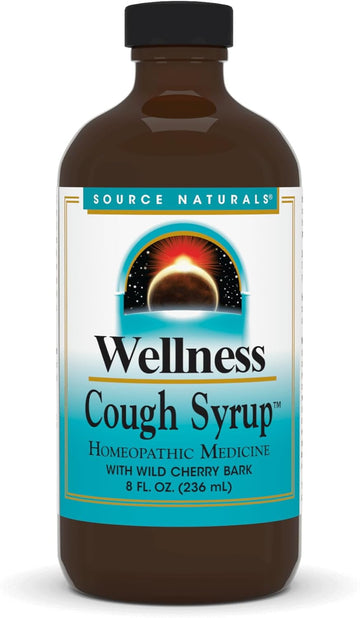 Source Naturals Wellness Cough Syrup with Wild Cherry Bark, 8 Fluid Ounces