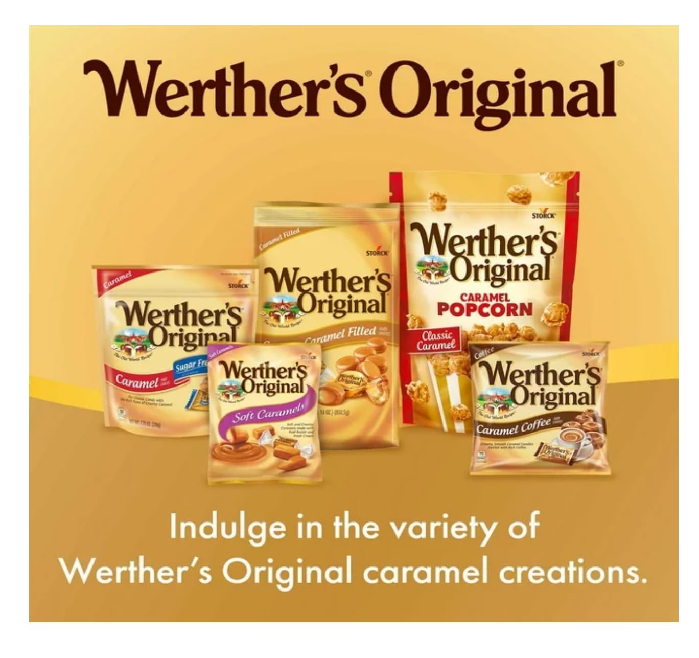 Werther'S Original Hard Caramel Candies - 2 Lbs Of Caramels - Delicious Classic Taste That Everyone Enjoys - Stock Up With 2 Lbs Of Candy : Grocery & Gourmet Food