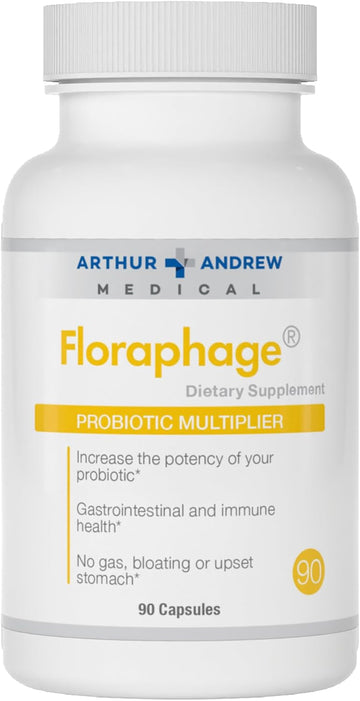 Arthur Andrew Medical, Floraphage, Prebiotic Formula And Probiotic Multiplier, 90 Capsules