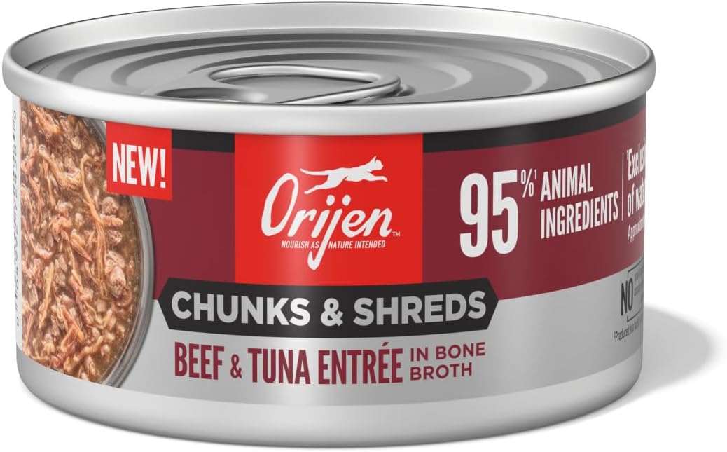 Orijen Chunks & Shreds Beef & Tuna Entrée, 3Oz