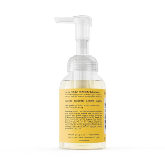 Deep Steep Foaming Hand Wash, Lilac Blossom, 8 Oz – Gentle Cleanser With Aloe, Argan Oil, Shea Butter & Hyaluronic Acid – Vegan, Clean Beauty, Soft & Hydrated Hands
