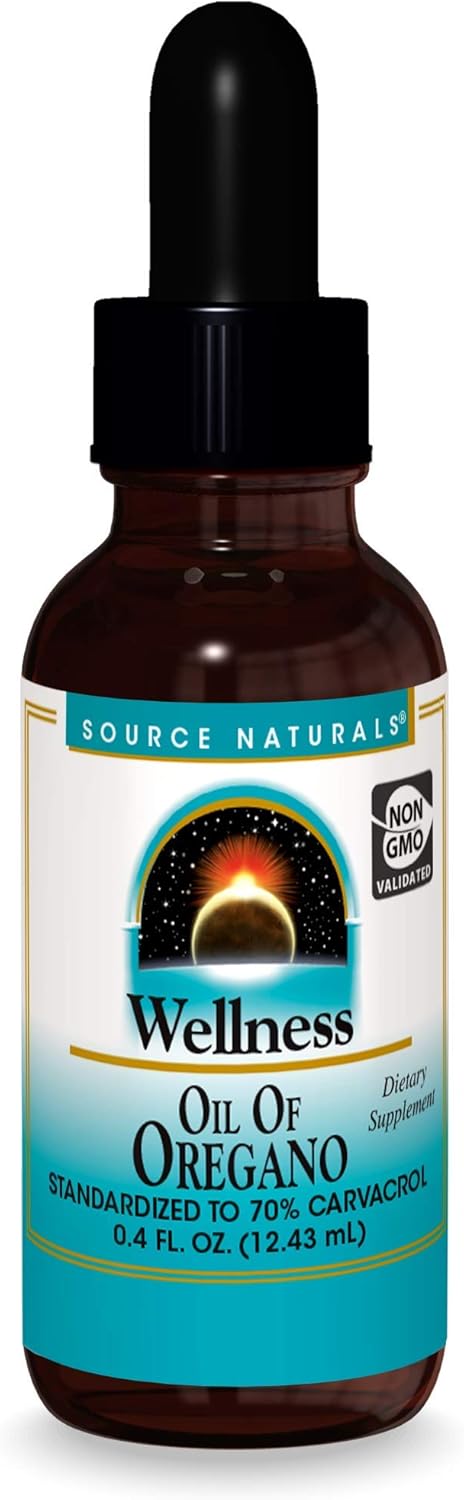Source Naturals Wellness Oil Of Oregano, Standardized To 70% Carvacrol, Non Gmo - 0.4   - May Provide Support To The Immune System