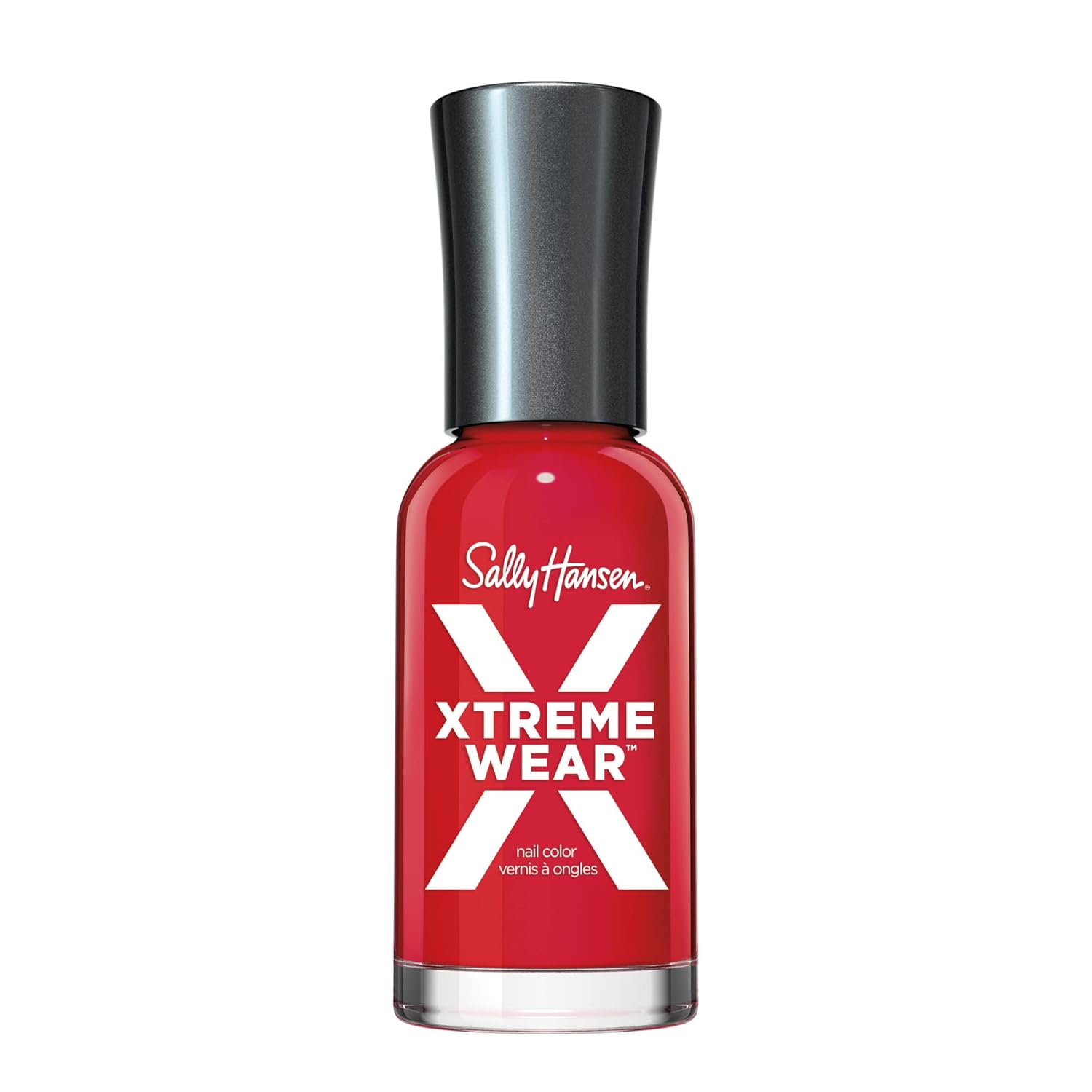 Sally Hansen Xtreme Wear Nail Polish, Streak-Free, Shiny Finish, Long-Lasting Nail Color, Pucker Up, 0.40 Fl Oz 11.8Ml