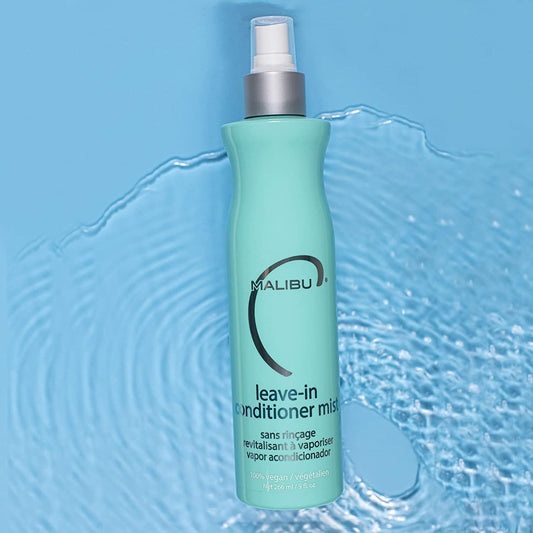 Malibu C Leave-In Conditioner Mist With Thermal And Uv Protection (9 Oz) + Miracle Repair Hair Reconstructor For Damaged Strands (9 Oz) + Un-Do-Goo Clarifying Shampoo To Remove Product Buildup (9 Oz)