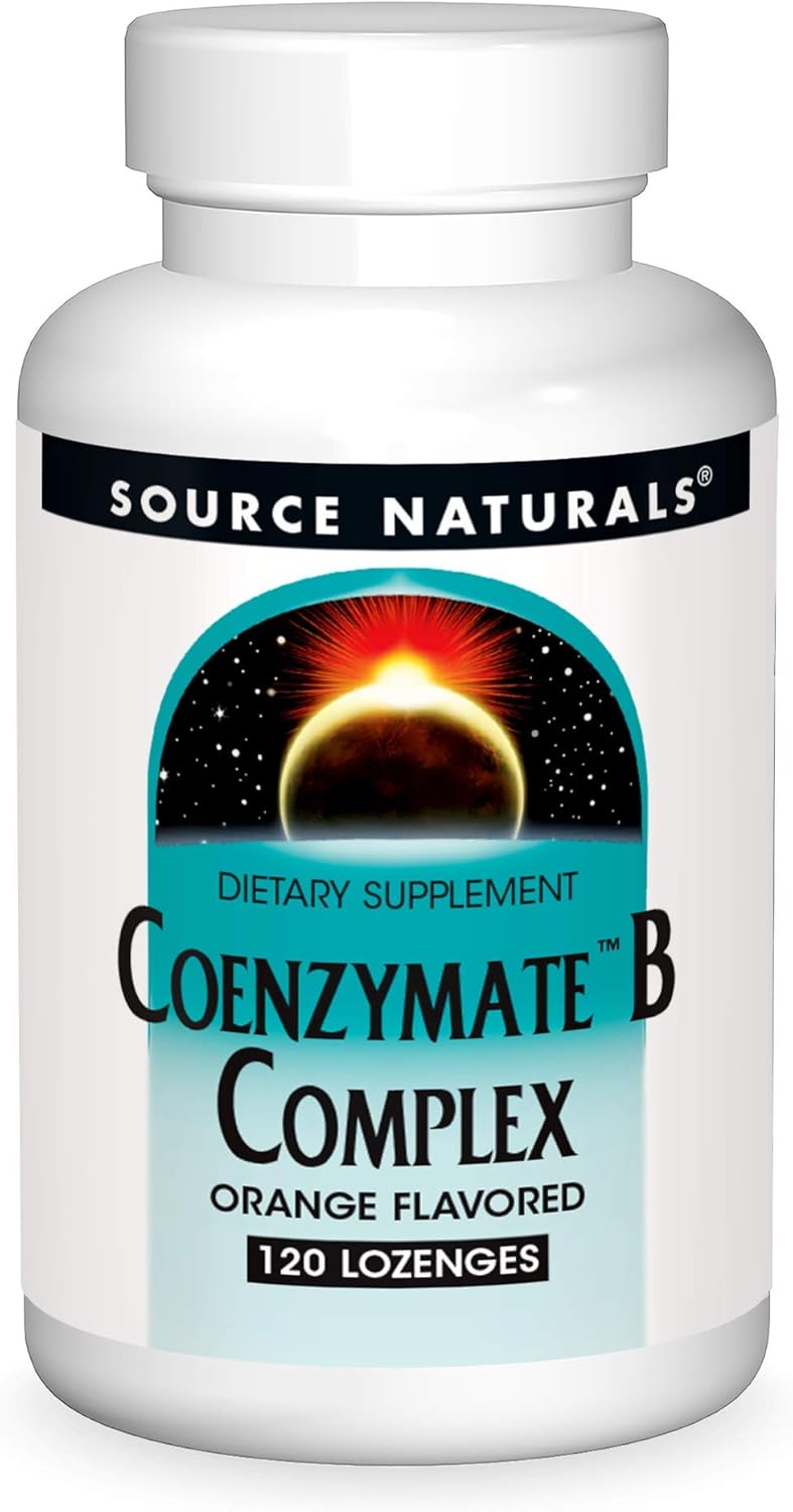 Source Naturals Coenzymate B Complex - Orange Avor That Melts In Mouth - B Vitamins - 120 Lenges