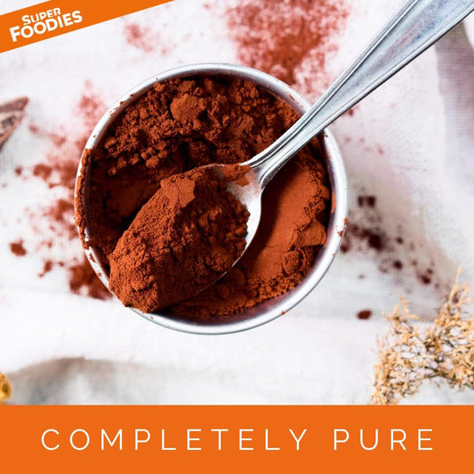 Superfoodies Pure Raw Cacao Powder 250G - Organic, Made From Superior Criollo Beans - No Sugar