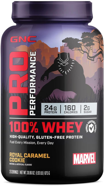 Gnc Pro Performance 100% Whey - Marvel: Royal Caramel Cookie (25 Servings)