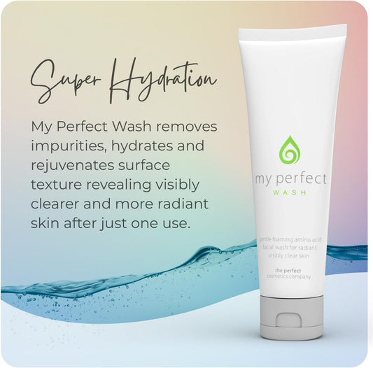 My Perfect Wash, Penny Lane, 125Ml Luxurious Amino Acid Foaming Facial Cleanser, Instant Results, Anti-Ageing. 3 Month Supply, Everyday Use Even On Sensitive Skin, As Seen On Tv