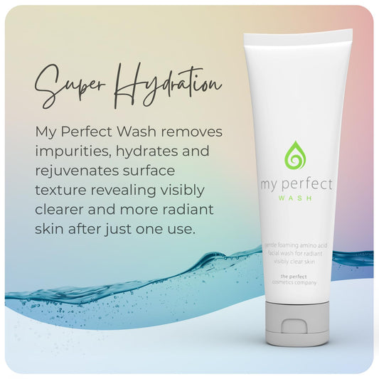 My Perfect Wash – 125Ml Skin Care Cleanser With Amino Acids – Foaming Cleanser For Combination & All Skin Types – Gentle, Non-Drying Face Wash For Daily Use – Removes Makeup & Impurities