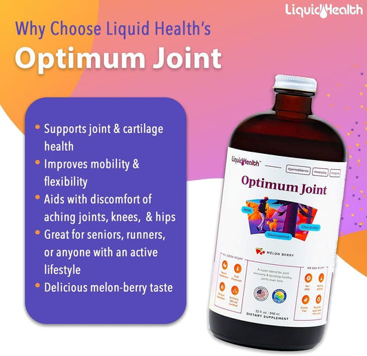 Liquidhealth Muscles, Bones & Joints Liquid Vitamin Bundle With Daily Multi Mineral, Optimum Joint Liquid Glucosamine, And Calcium & Magnesium Supplements - Bone & Joint Health, Energy, Vegan, Non-Gmo