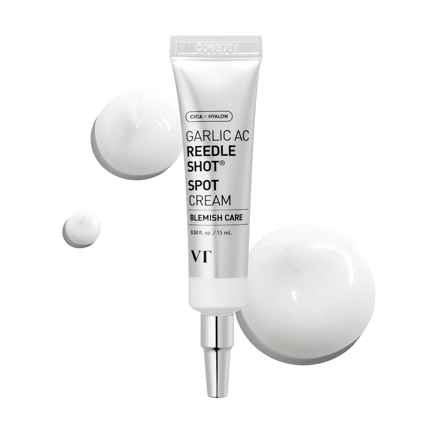 Vt Cosmetics Garlic Ac Reedle Shot Spot Cream For Blemishes, Calming Spot Cream (0.50 Fl. Oz.)