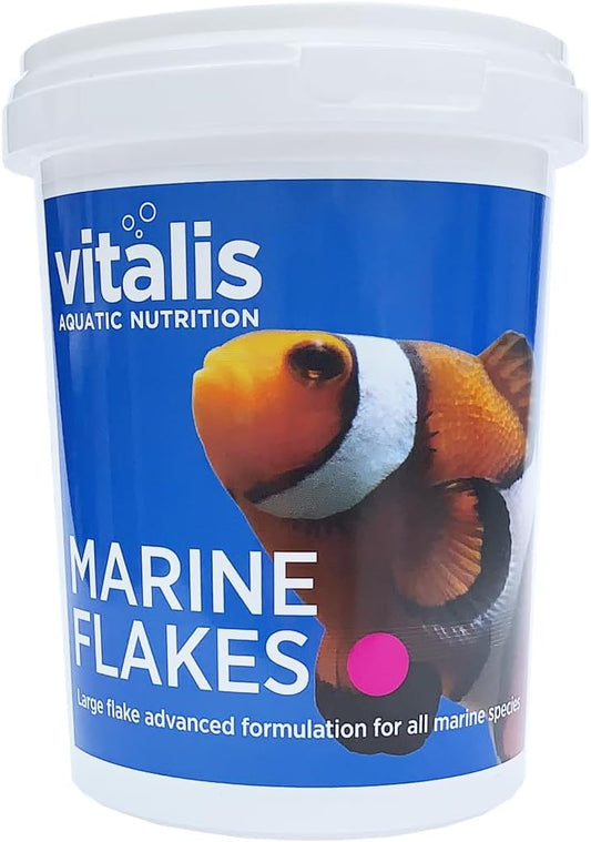 Vitalis Platinum Marine Flakes 40G & Marine Flakes 40G For Marine Reef Fish Food Aquarium Tank