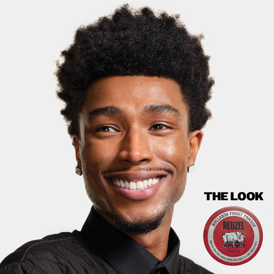 Reuzel Red Pomade, Medium All Day Hold, Water Soluble Styling, High Shine And Flake Free, Easy To Wash Out, For All Hairstyles