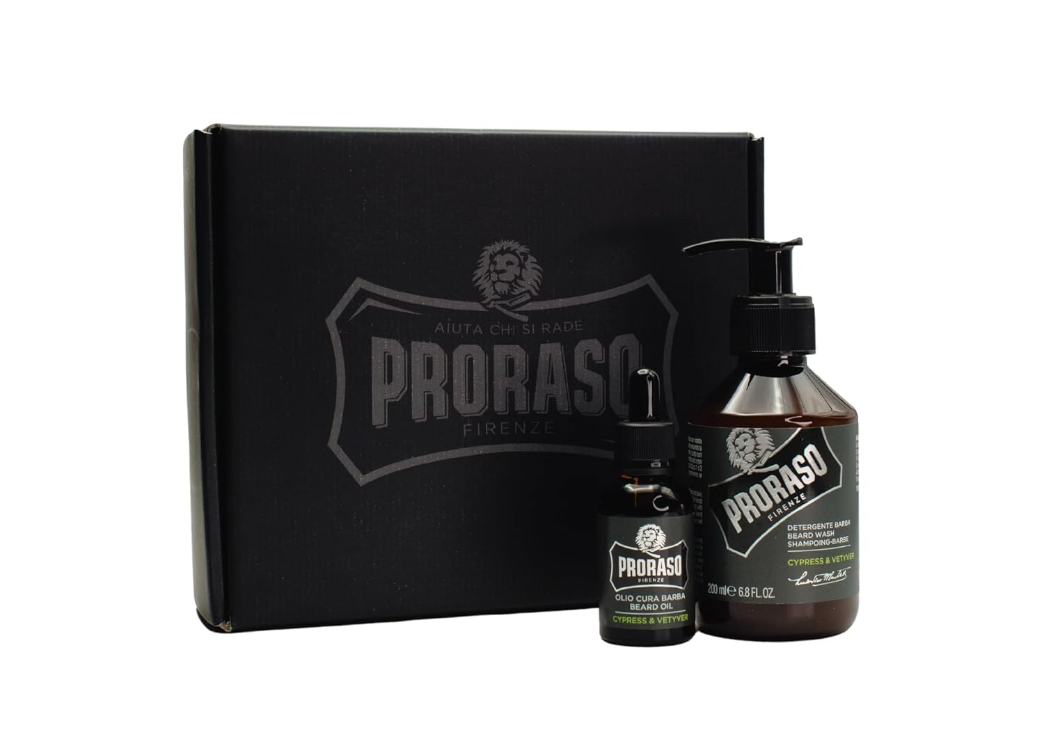 Proraso Beard Care Kit For Men | Beard Wash & Beard Oil Tame, Cleanse & Detangle Full, Thick And Coarse Beards | Cypress And Vetyver : Beauty & Personal Care