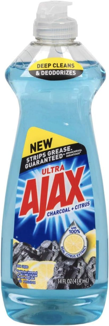Ajax Charcoal & Citrus Dish Liquid, 14 oz Bottles 4 Pack : Health & Household