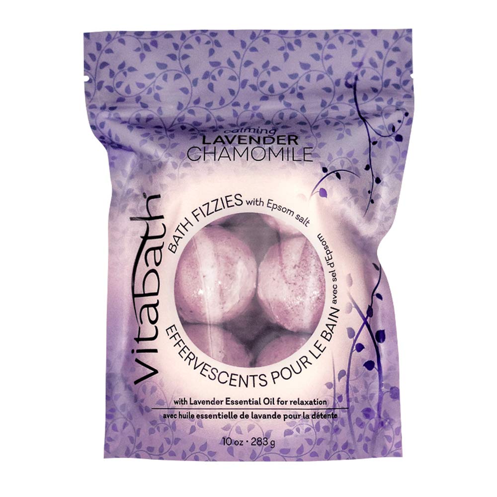 Vitabath Heavenly Coconut Crème Bath Fizzies With Epsom Salt Relax Nourish Unwind Body & Mind Calming Aromatherapy For Muscle Soreness & Reviving Skin Nourishment - 6 Count