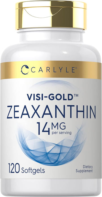 Carlyle Zeaxanthin 14 mg | 120 Softgels | Supports Eye Health | Non-GMO, Gluten Free Supplement