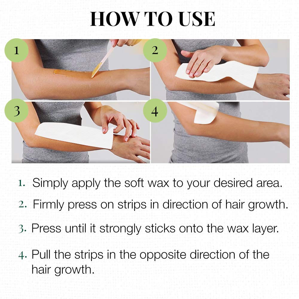 Clean + Easy Extra Large Cloth Wax Strips Roll – Non-Woven Epilating Roll For Hair Removal, Muslin Wax Strips For Body & Legs, 50 Yards : Hair Waxing Strips : Beauty & Personal Care