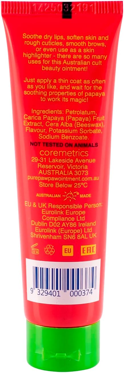 Pure Paw Paw Australian Ointment With Grape To Smooth And Soothe, Suitable For Lips, All Skin Types And Makeup 15G