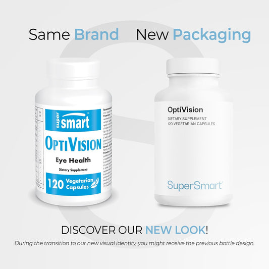 Supersmart - Optivision (Advanced Formula) - With Bilberry Extract, Black Currant, Lutein, Zeaxanthin, Astaxanthin - Eyes Supplement | Non-Gmo & Gluten Free - 120 Vegetarian Capsules
