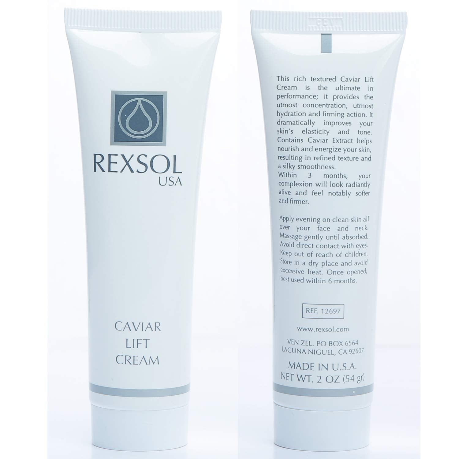 Rexsol Caviar Lift Cream | Contains Prunus Amygdalus Dulcis Oil, Glycerin, Beeswax & Caviar Extract | Improves Your Skin’S Elasticity And Tone| Utmost Hydration And Firming Action(54 Gr/2 Fl Oz) : Beauty & Personal Care