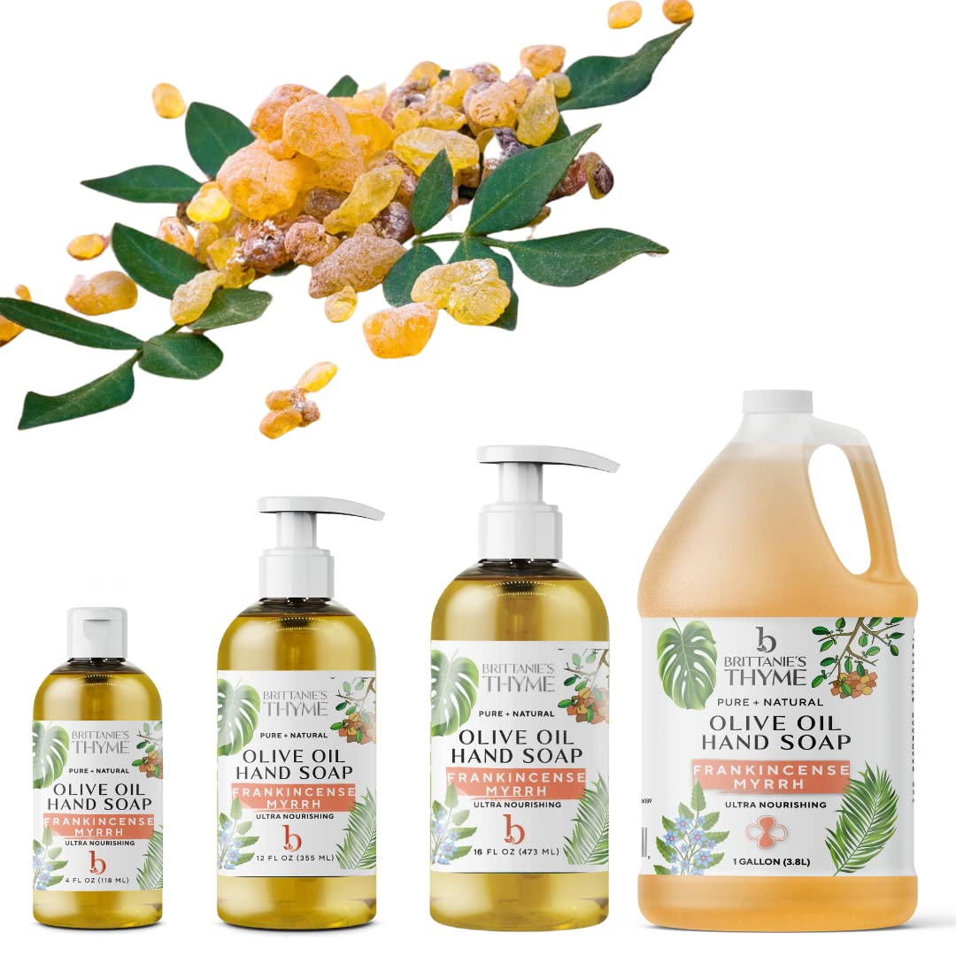 Brittanie’S Pure Castile Liquid Soap Refill, Frankincense, 12 Ounce | Dish Soap, Hair & Body, Home, Gentle And Pure, Made With Natural Luxurious Oils, Vegan & Gluten Free Non-Gmo : Beauty & Personal Care
