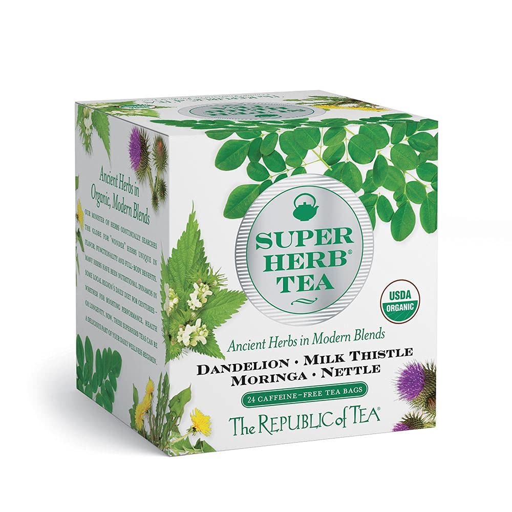 The Republic Of Tea – Organic Superherb Tea Assortment Gift (24 Individually Wrapped Tea Bags)