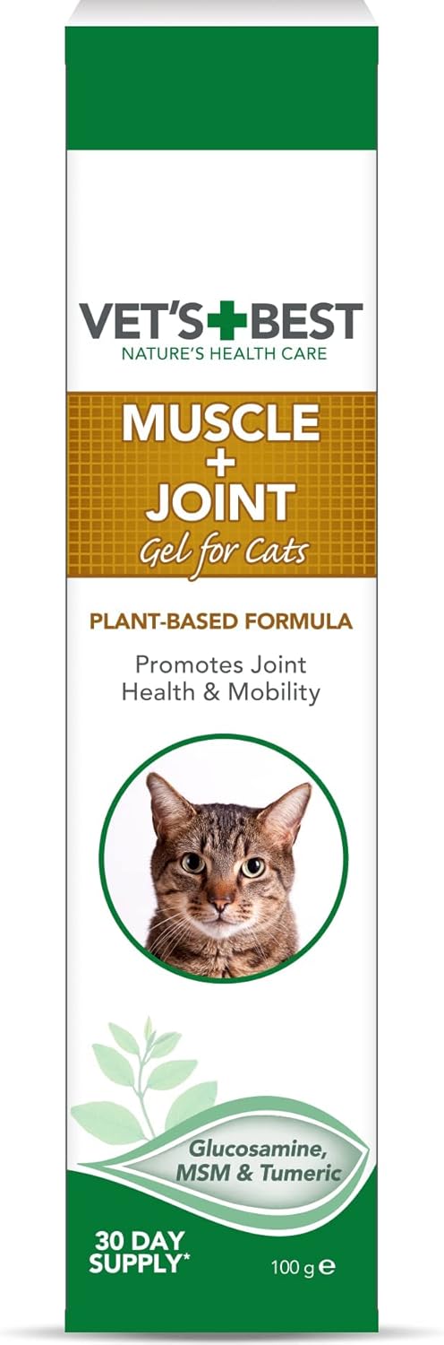 Vet'S Best Feline Muscle & Joint Supplement Gel Formulated With Glucosamine To Support Cat Joint And Cartilage Health, 100G80331-6P