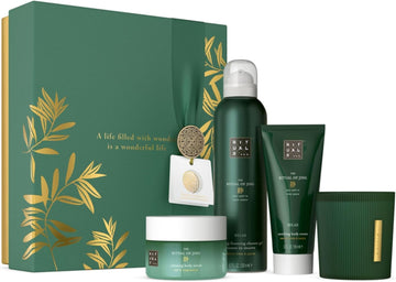 Rituals Gift Set The Ritual Of Jing Small - Bath And Body Care Products Enriched With Sandalwood And Lavender - Gift Box With Calming And Caring Properties