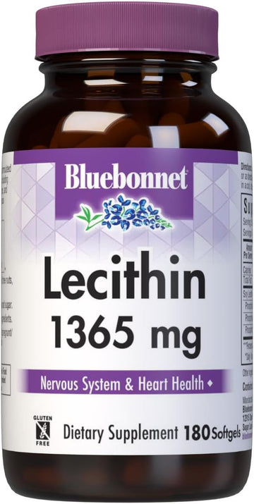 Bluebonnet Nutrition Lecithin 1365 mg, 180 softgels