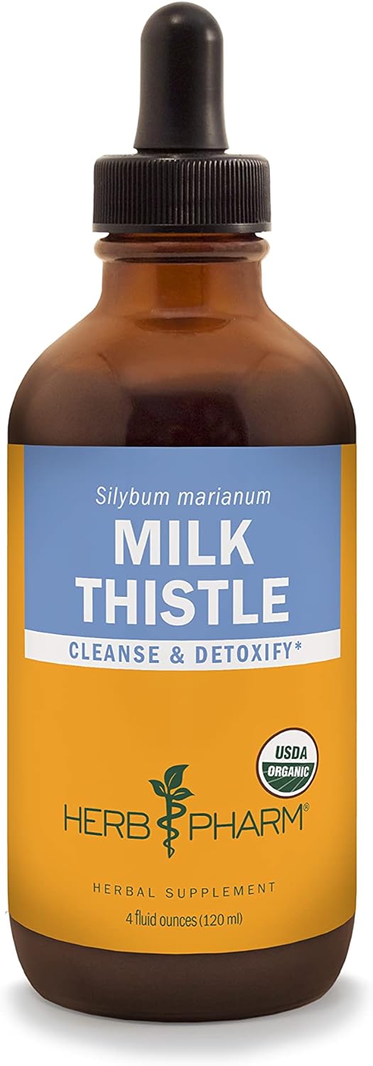 Herb Pharm Milk Thistle Seed Extract for Liver Function Support - 4  (DMILK04)