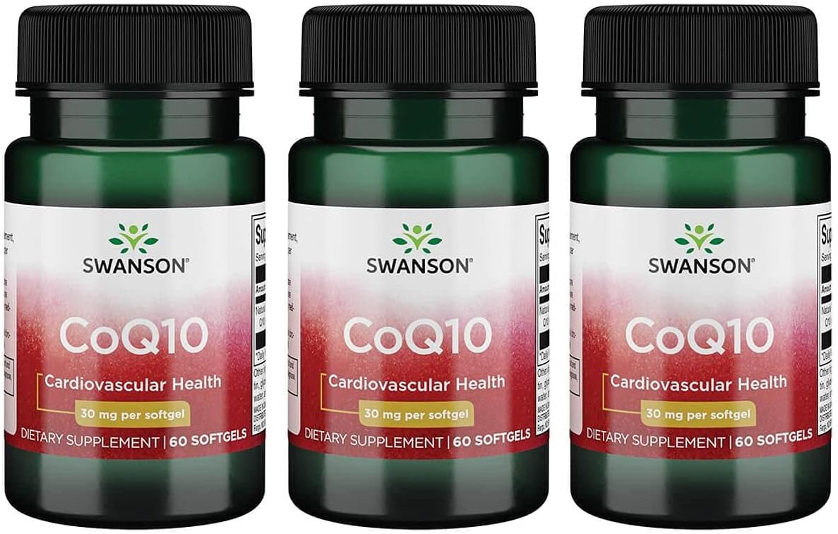Swanson Coq10 30 Milligrams 30 Milligrams 60 Sgels (3 Pack)