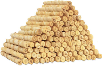MON2SUN Dog Rawhide Twist Sticks Chicken Flavor 5 Inch Thin Sticks Rawhide Chews Dog Treats for Puppy and Small Dogs 120 Count