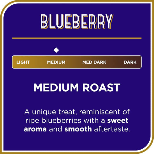 Don Francisco's Blueberry Flavored Medium Roast Coffee Pods - 72 Count- Recyclable Single-Serve Coffee Pods, Compatible with your K- Cup Keurig Coffee Maker