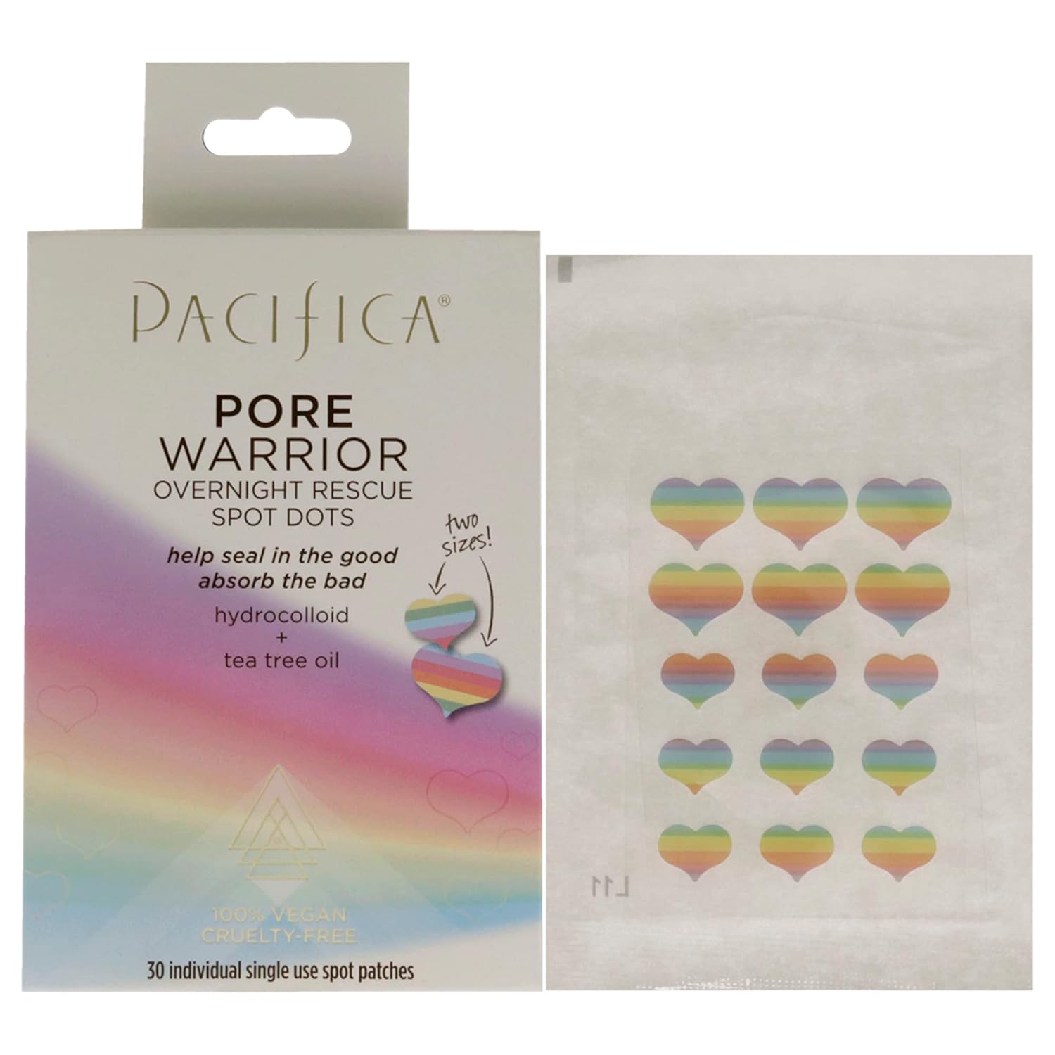 Pacifica Pore Warrior Overnight Rescue Spot Dots Dots Women 30 Pc